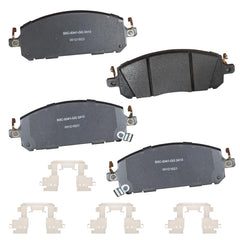 Bendix front pad packaging showing product and fitment benefits