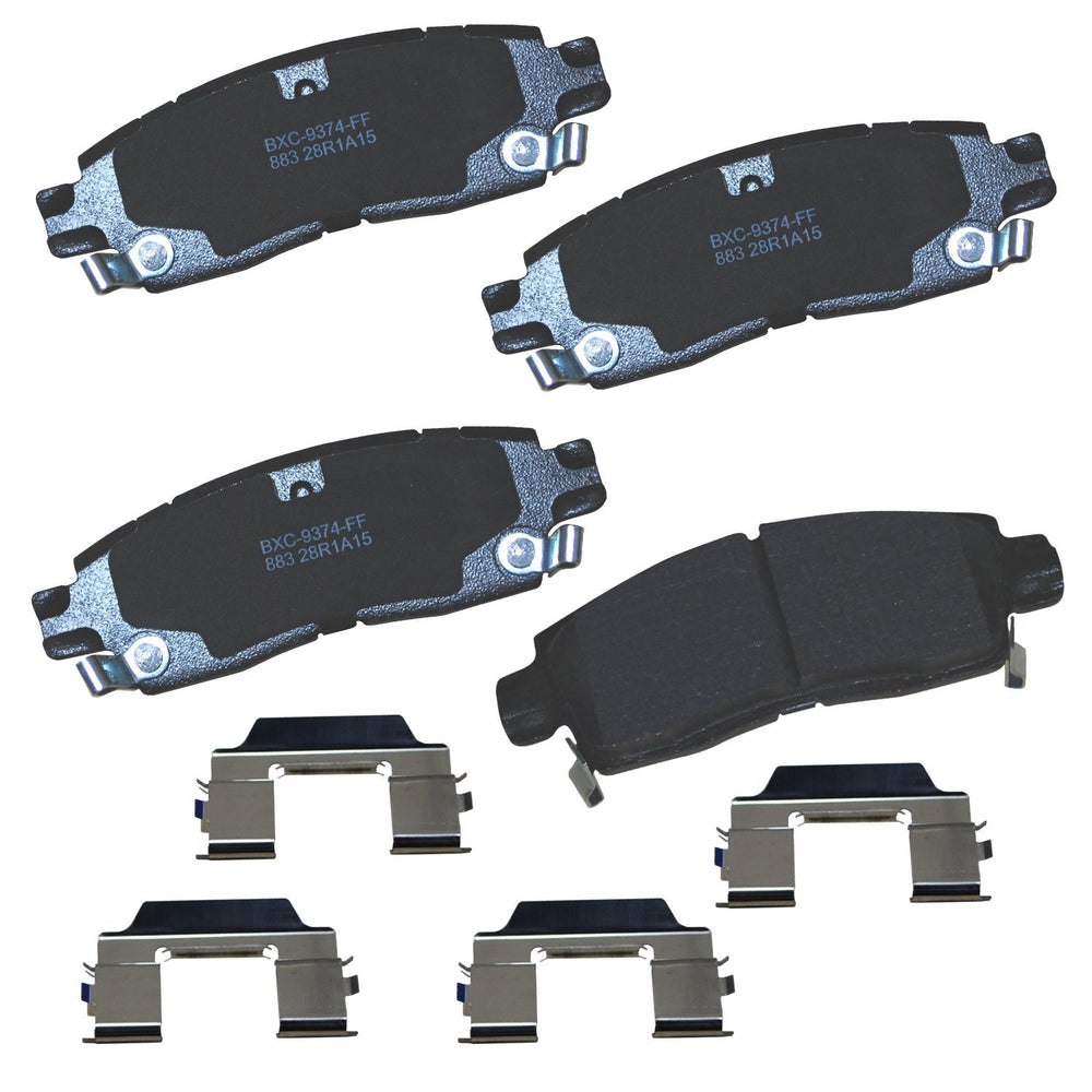 Bendix SBC883 front packaging showing product benefit of OE fit