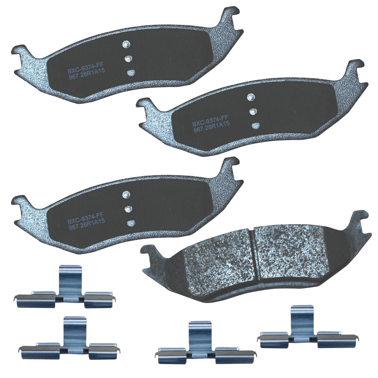 Bendix front packaging showing pads and compatibility benefits