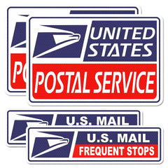 BENEKIY front view of four reflective mail magnets showing clear identification benefit