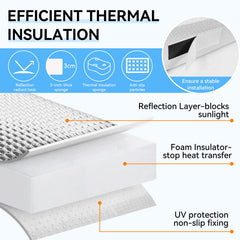 Bentolin installed in RV skylight demonstrating reduced light and heat