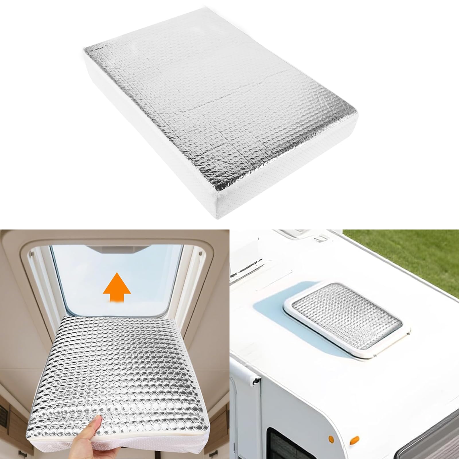 Bentolin in camper interior creating darker, cooler sleeping environment
