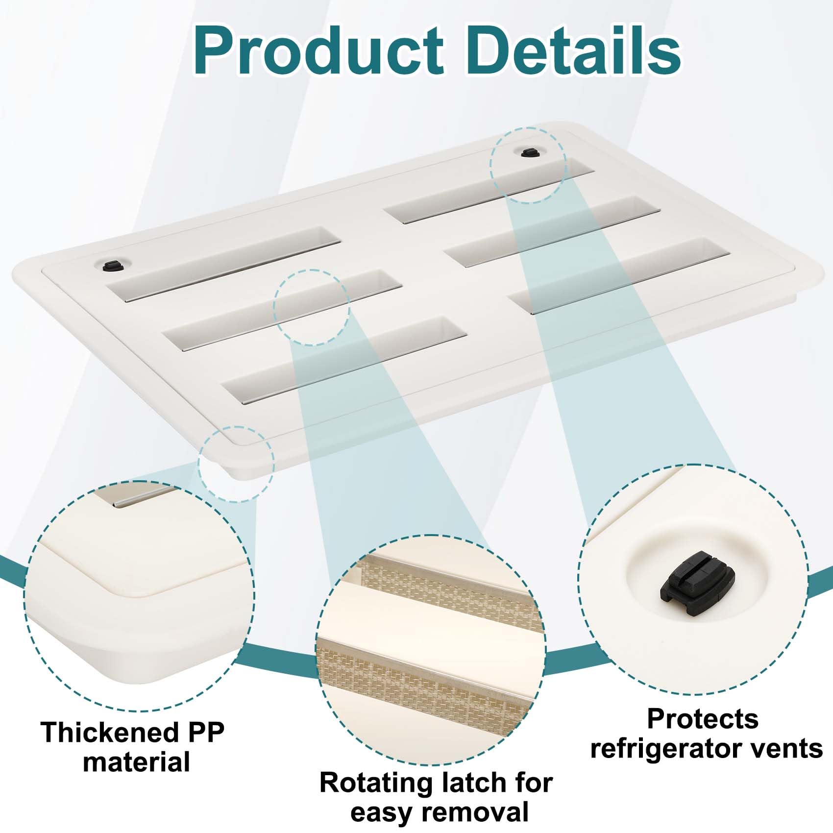 benut side profile showing slim vent cover and easy mounting advantage