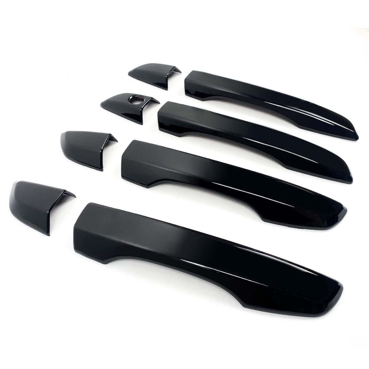 BENXUTO front view of glossy black handle cover showing fit and finish benefit