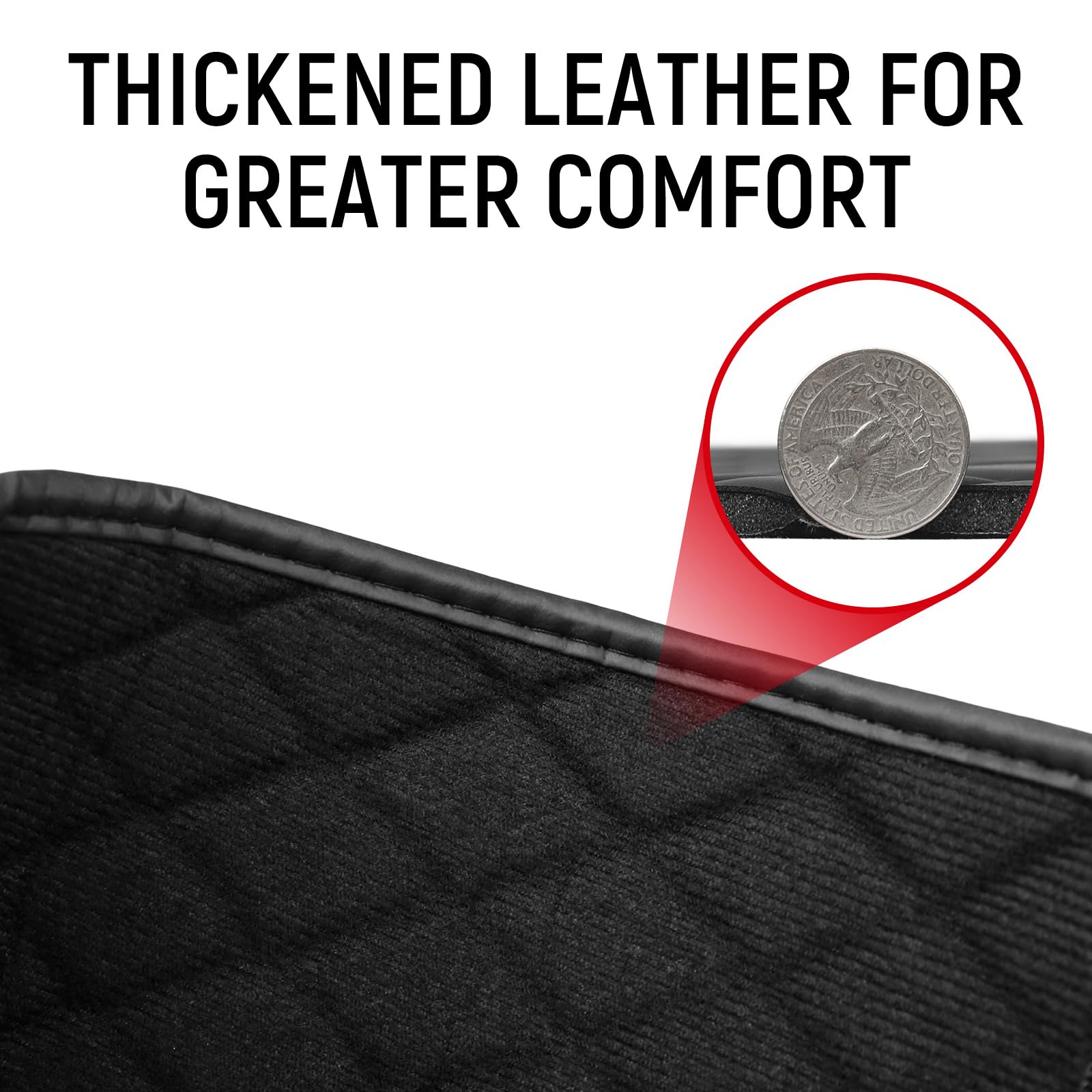 Bercicci reinforced stitching close-up emphasizing long-lasting strength