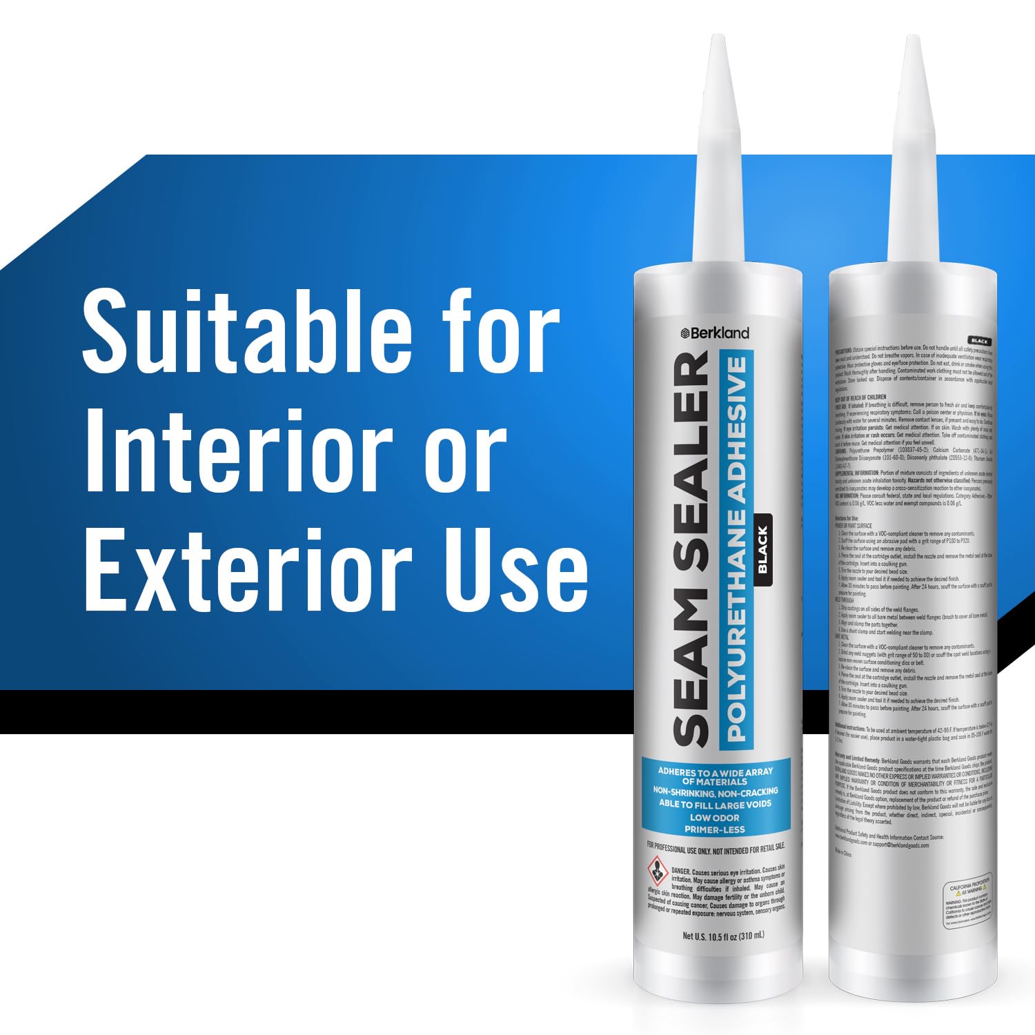 Berkland seam sealer brushed on weld flange illustrating weld-through preparation and adhesion