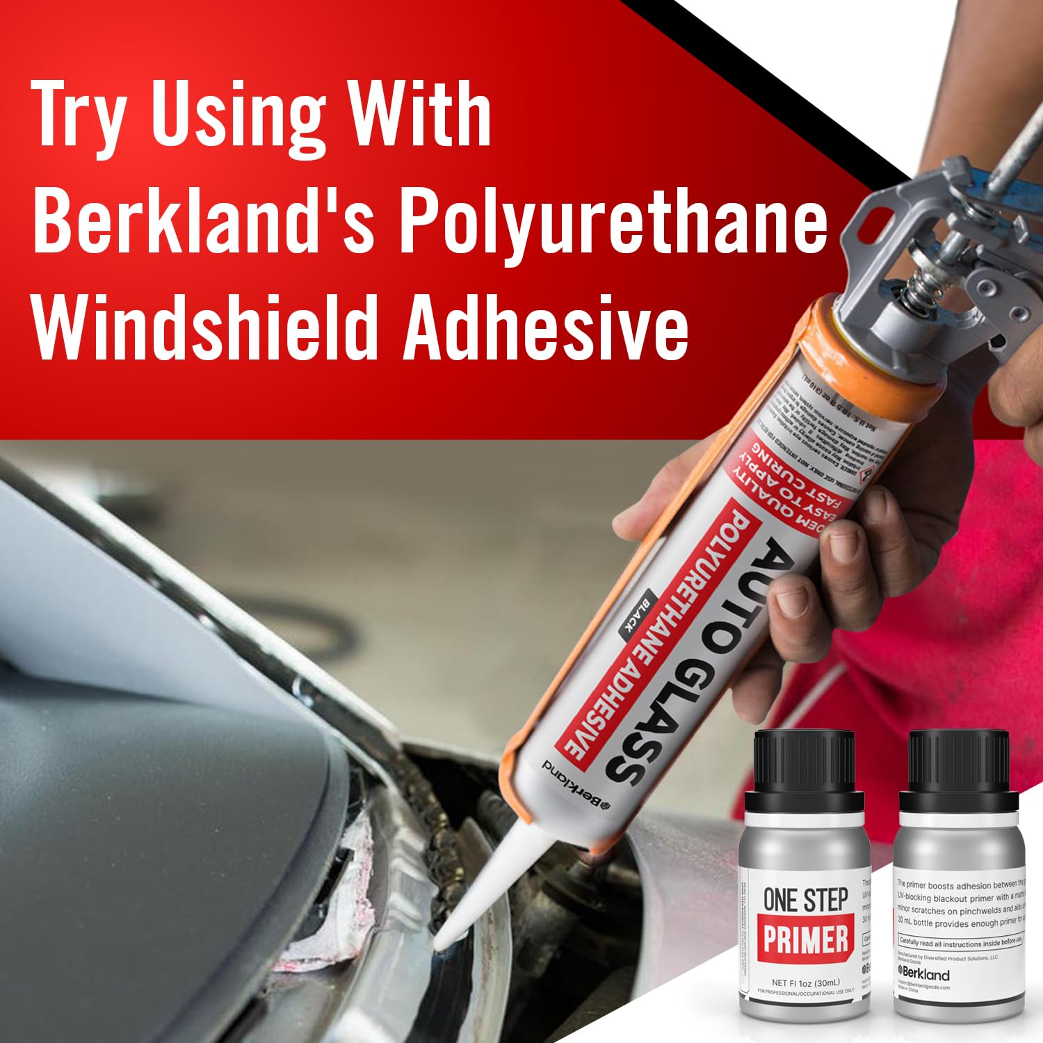Berkland product label emphasizing UV resistance to help preserve urethane bonds