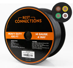 BEST CONNECTIONS front packaging showing 100ft cable and features for reliable towing