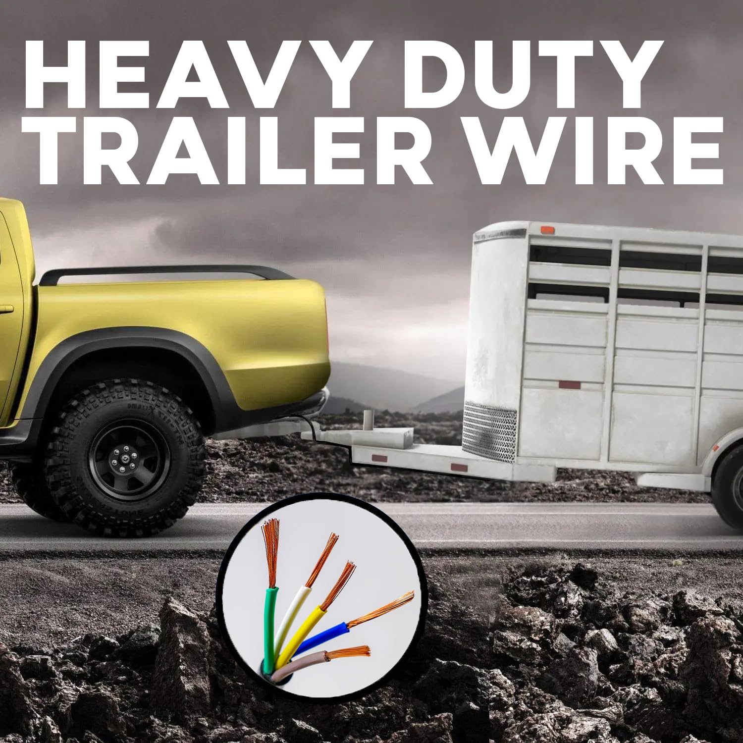 BEST CONNECTIONS cable connected to trailer demonstrating secure hookup