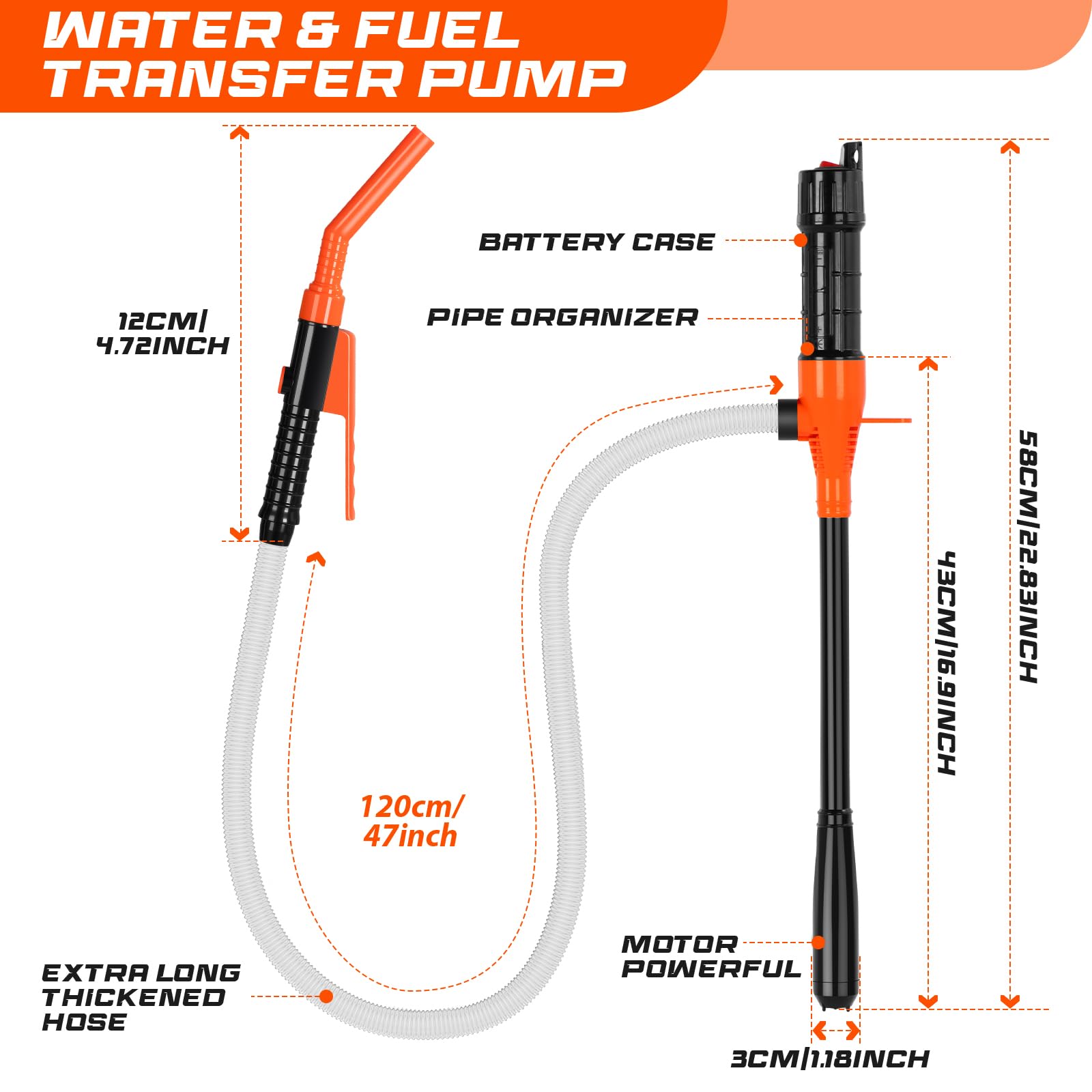 BestCosy suction tube inserted in a gas can showing quick, mess‑free extraction benefit