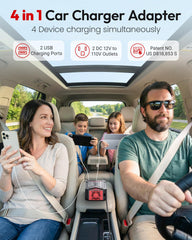 BESTEK AC outlets with USB ports highlighting versatile charging options on the go