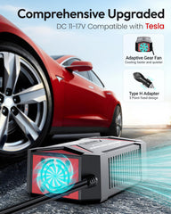 BESTEK cigarette lighter plug connected to vehicle socket for easy plug-and-play use