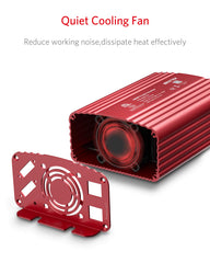 BESTEK cigarette lighter plug connected in car for quick setup