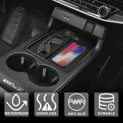 BestEvMod tray installed in Honda Prologue front console for tidy storage