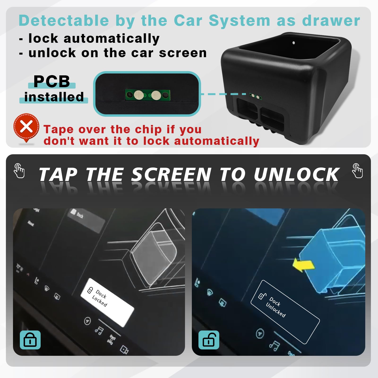 BestEvMod top-down open tray in Rivian, showing organized compartments for essentials