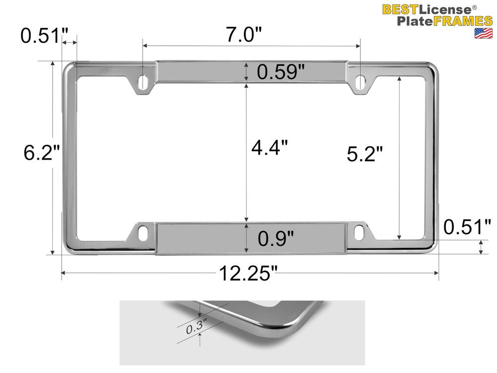 BestLicensePlateFrames decorative screw caps included for clean finished appearance