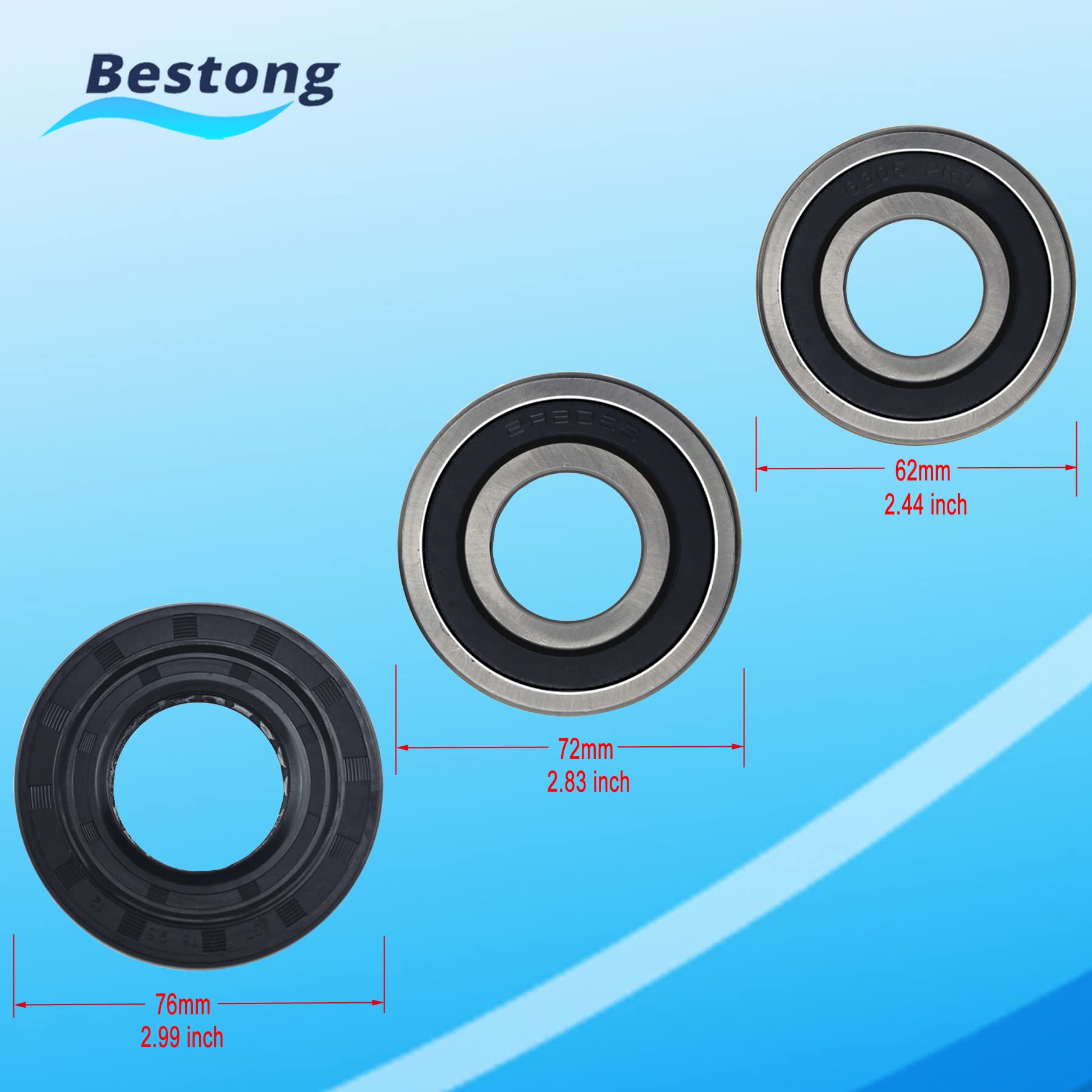 Bestong small bearing with grease highlighting protected lubrication benefit