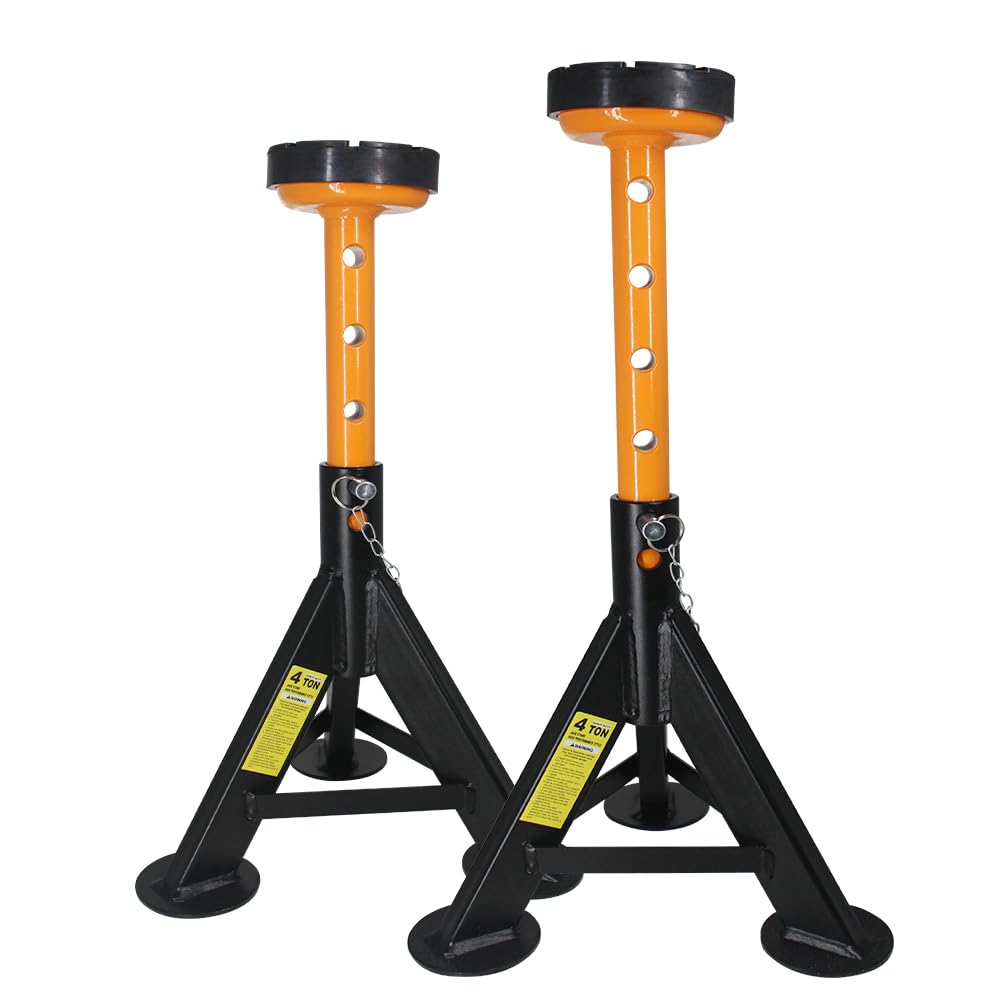 BESTOOL jack stands front view showing two stands and load capacity benefit