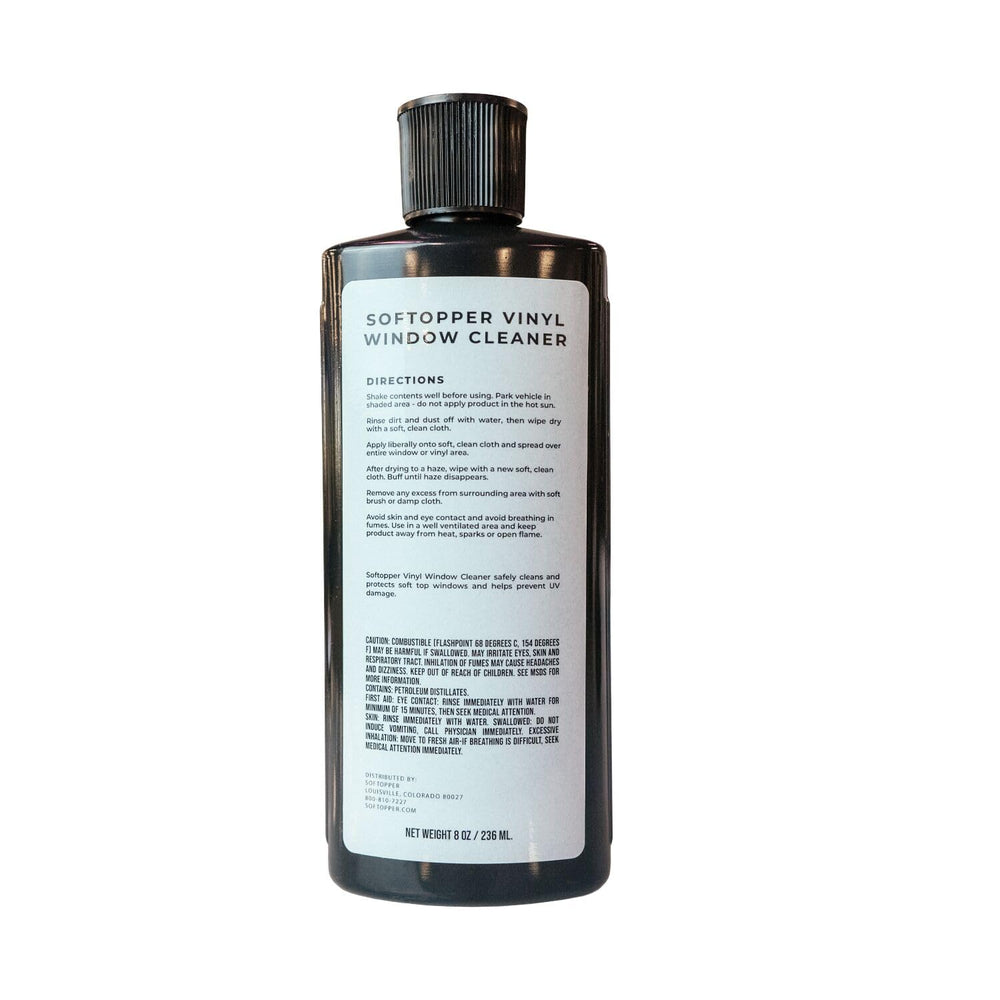 Bestop cleaner on cloth close-up demonstrating gentle application