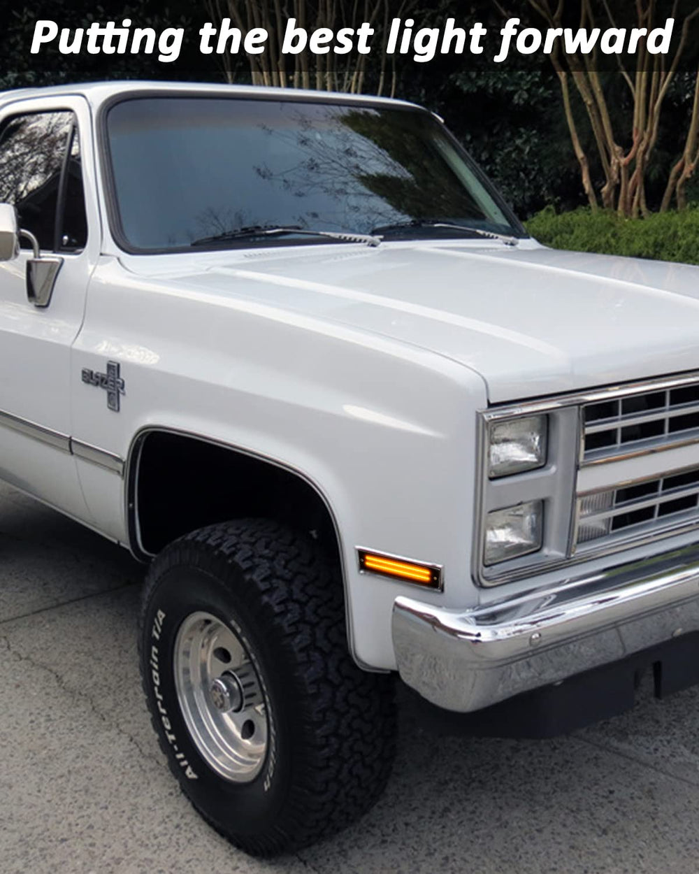 Bestview installed on restored truck in garage showing modernized classic look benefit
