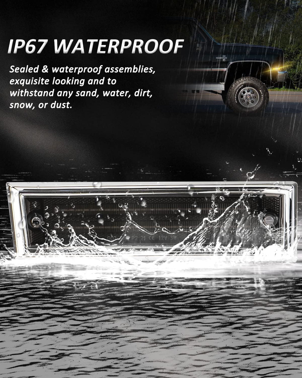 Bestview side profile installed on bumper showing improved visibility benefit