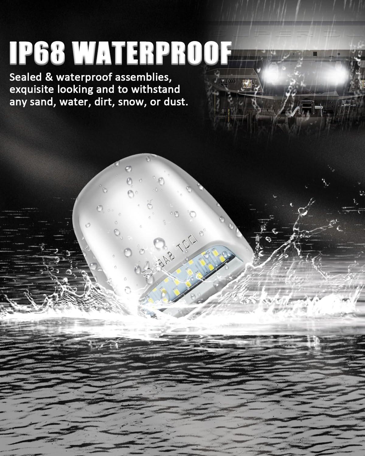 Bestview waterproof seal detail showing IP68 protection advantage