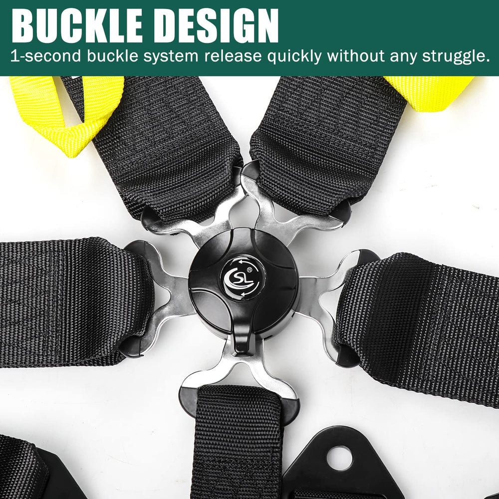 BESTZHEYU buckle closeup highlighting quick-release action for fast exit