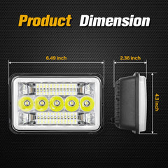 BESTZHEYU close-up of LED array showing concentrated brightness and clarity