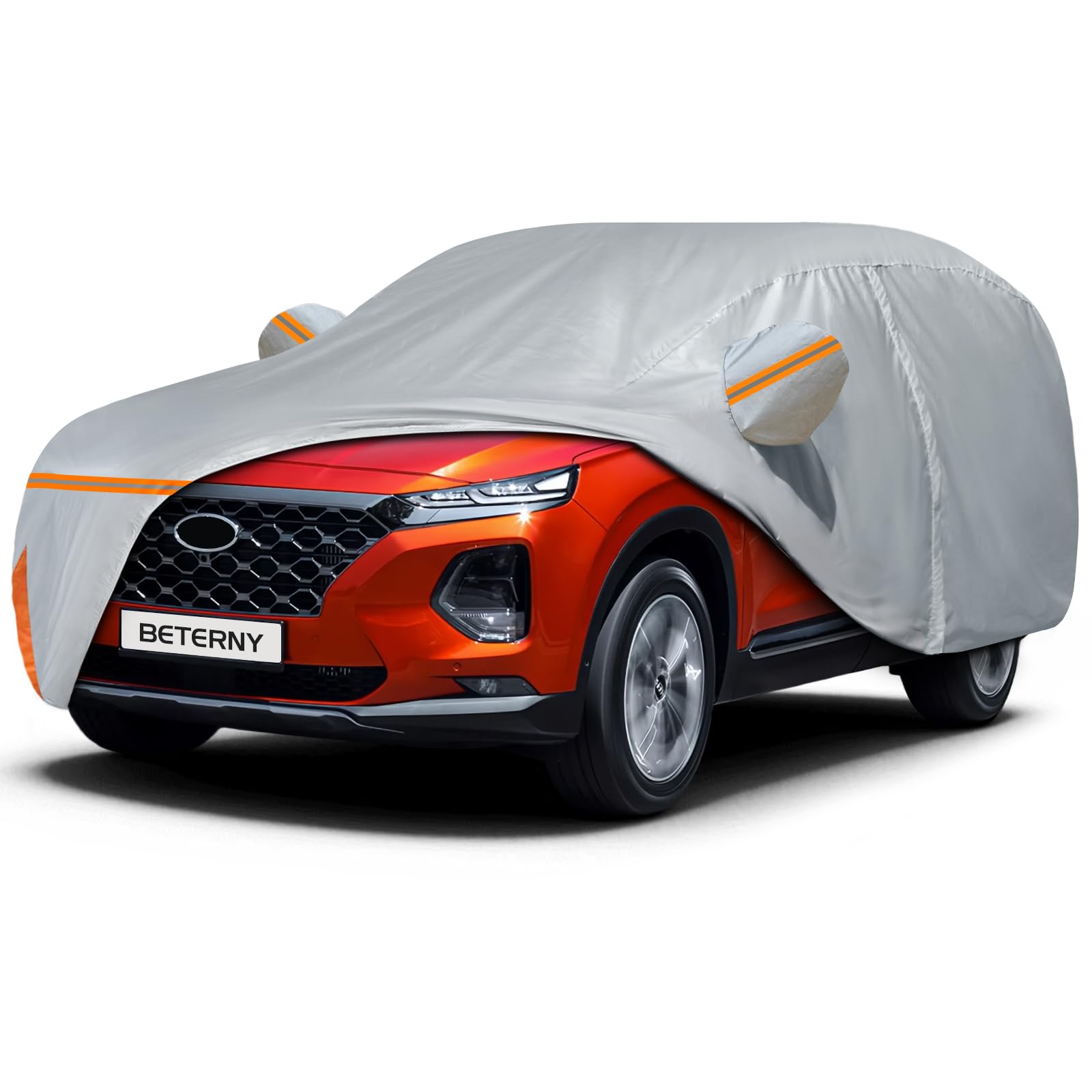 BETERNY front view cover on Santa Fe showing full protection and clean fit