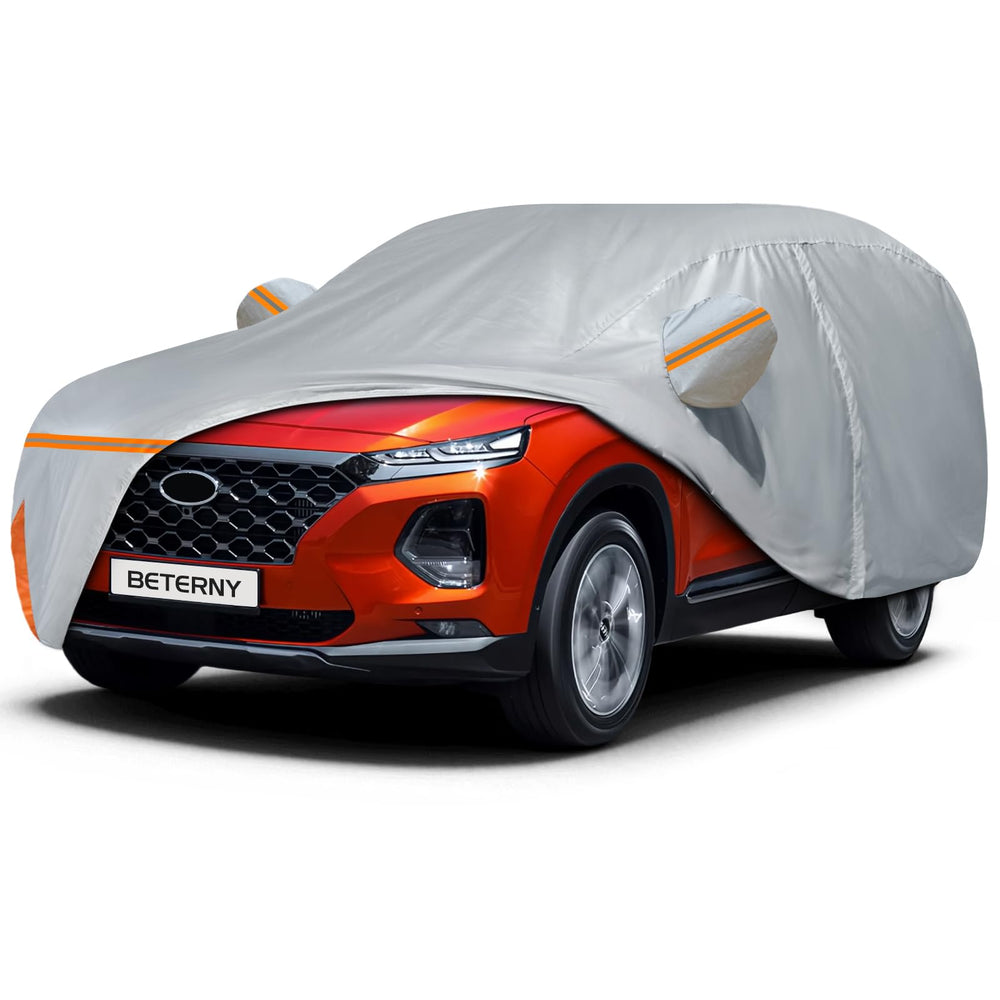 BETERNY front view cover on Santa Fe showing full protection and clean fit