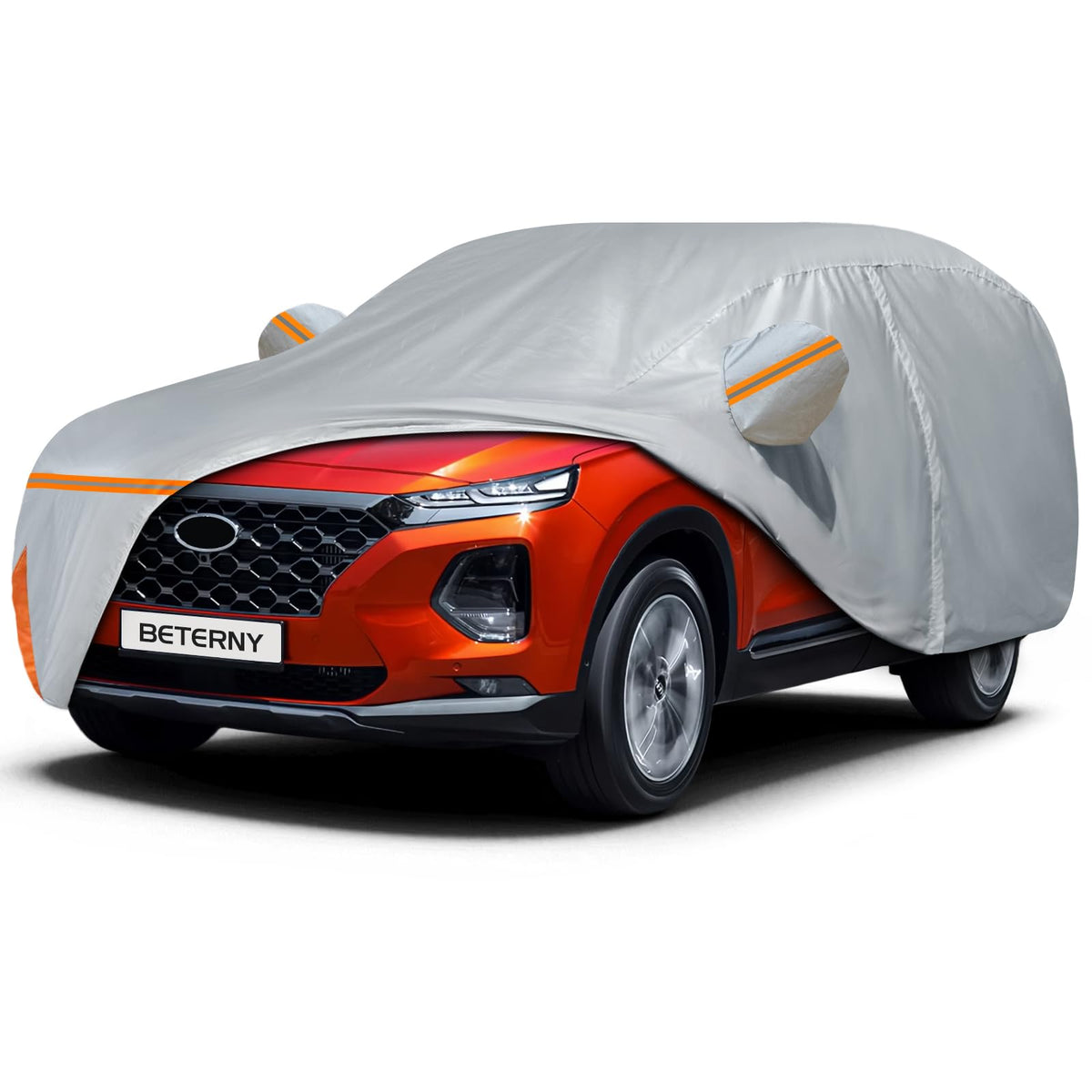 BETERNY front view cover on Santa Fe showing full protection and clean fit