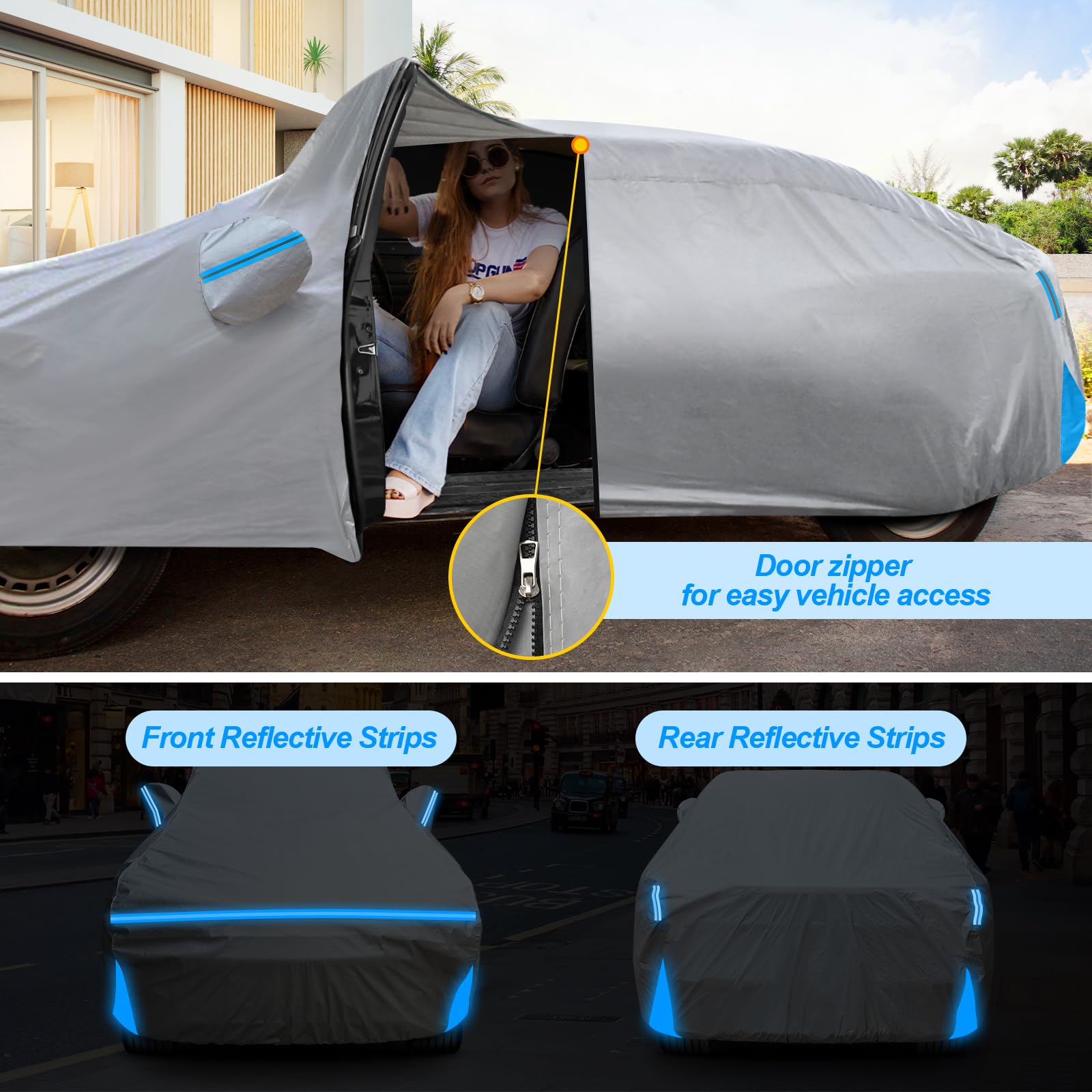 BETERNY driver side zipper open for quick access and convenience