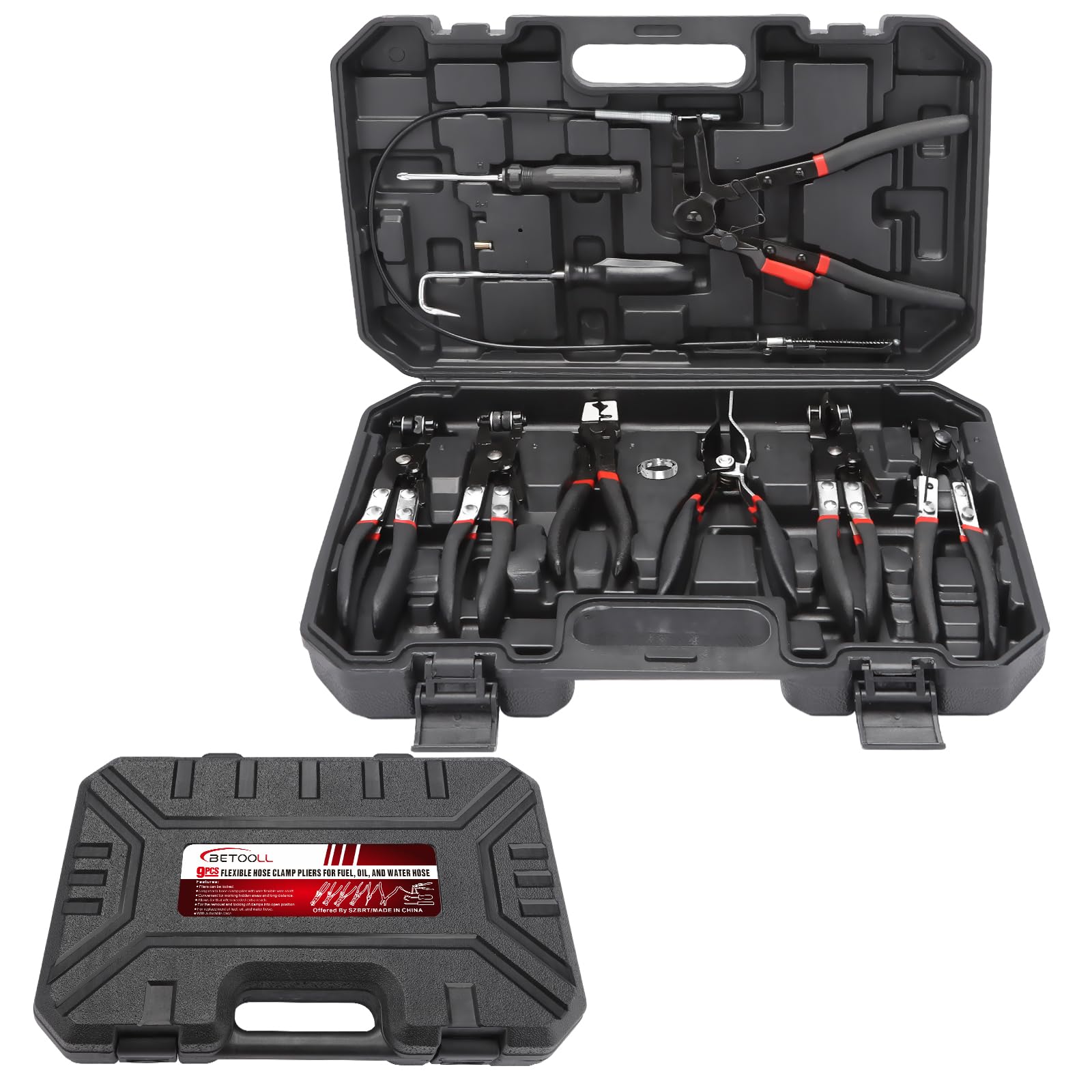 BETOOLL kit front packaging showing full 9pc set and case for quick identification and organization