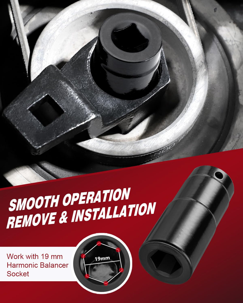 BETOOLL socket back showing 1/2-inch square-drive acceptance for tools