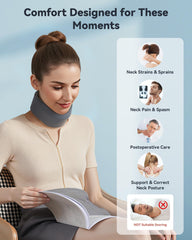 BETOVIN neck brace side profile illustrating natural neck curve alignment