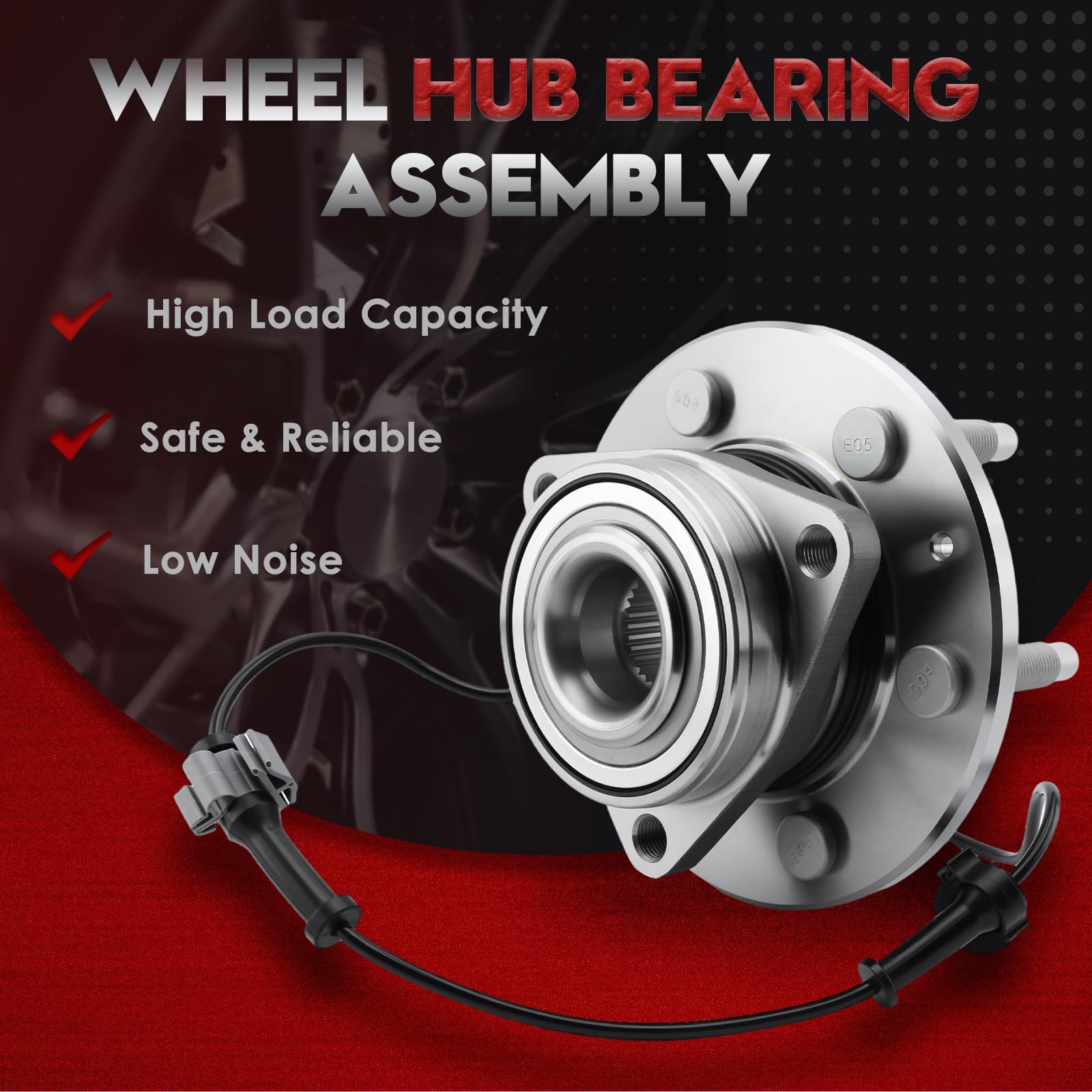 Betthand 6-bolt flange and lug pattern for secure wheel mounting benefit