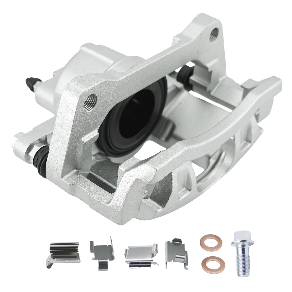 Betthand caliper piston close-up demonstrating leak-proof seal and smooth operation