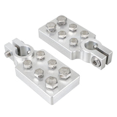Bevinsee front view of dual terminal pair showing neat multi-post organization and easy access