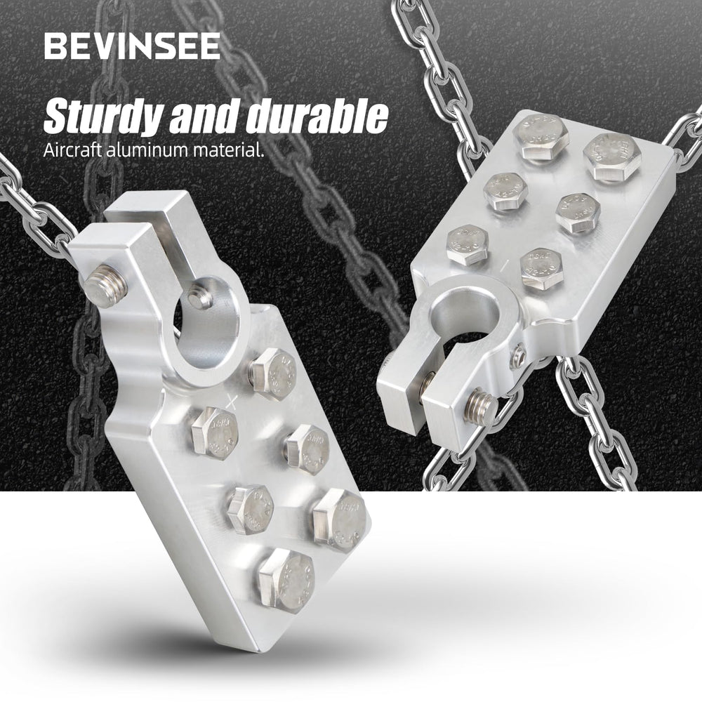 Bevinsee kit hardware with M6 and M8 bolts for flexible lug attachment and reliable fit