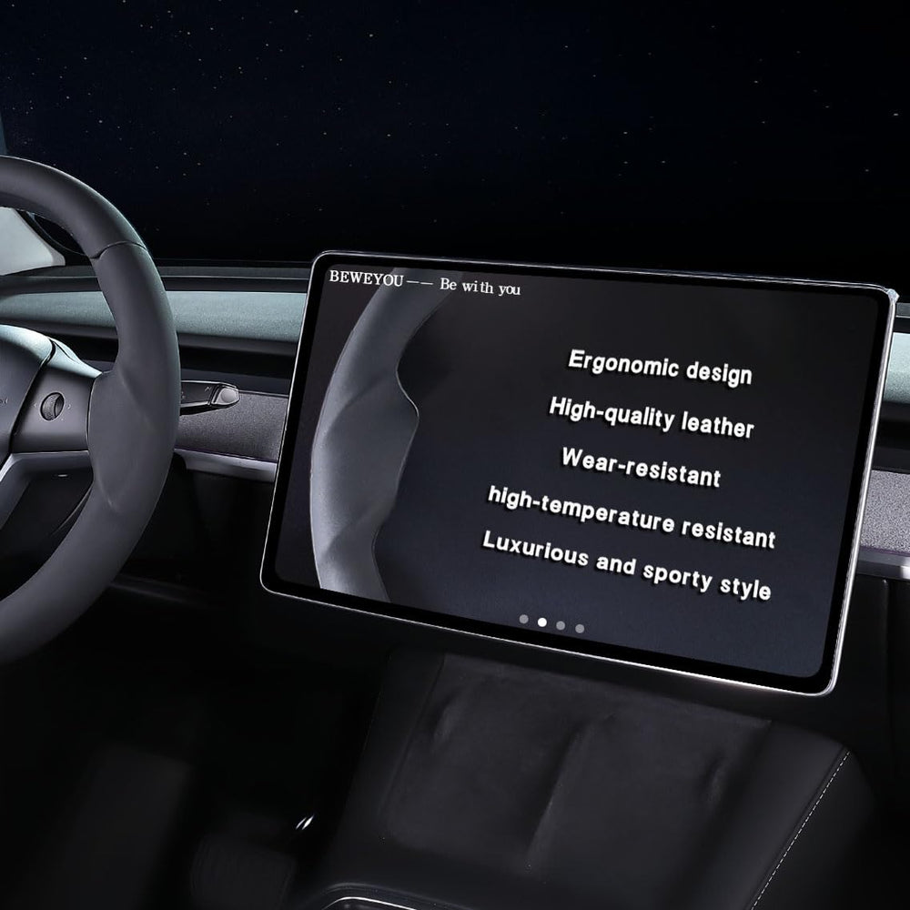 BEWEYOU installed on a Model 3 demonstrating improved interior style