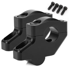 beyisi front view of riser clamps showing clamp fit and clean profile benefit