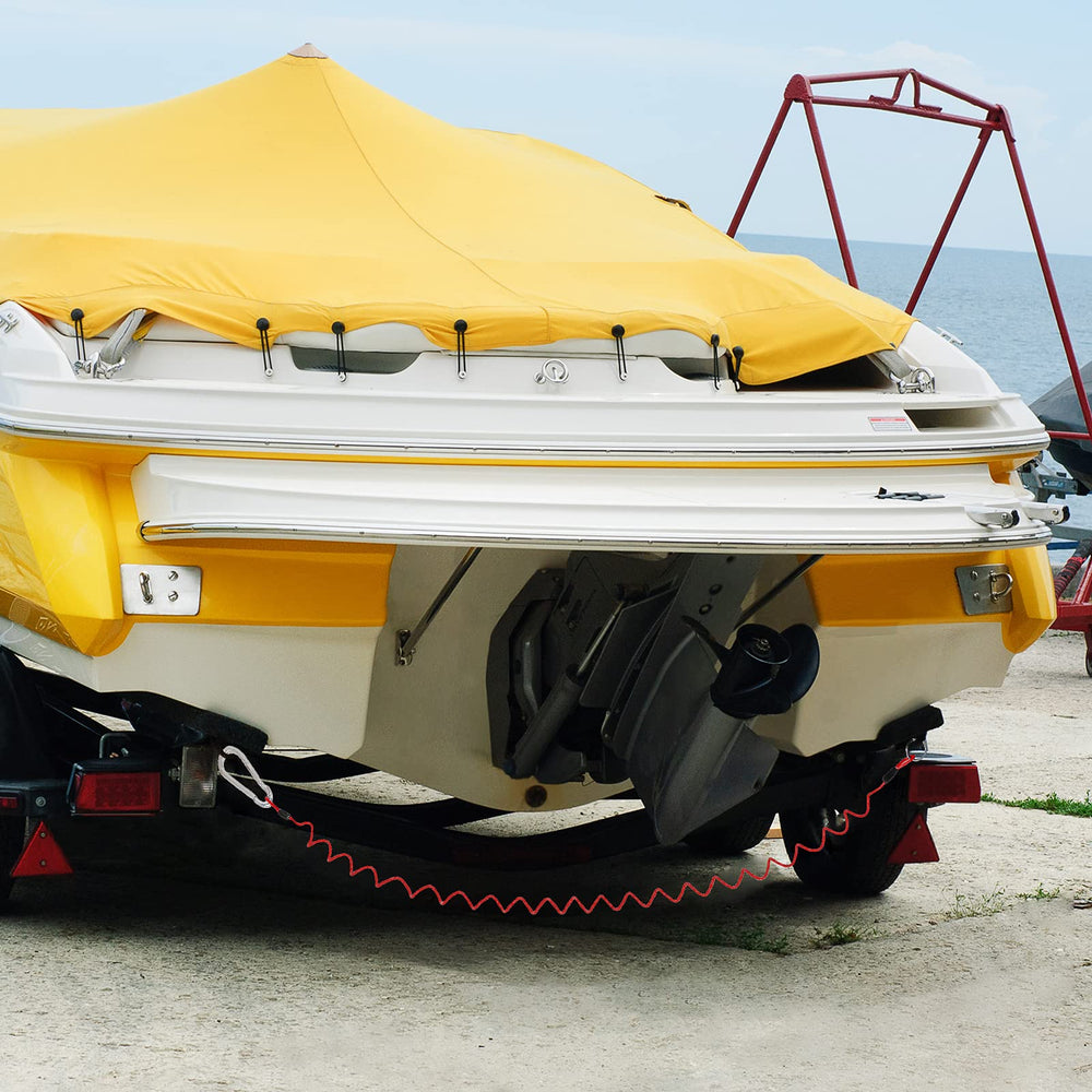 BFDKIT cable installed on a camper coupler for emergency braking safety