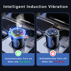 BFTNTO top view projecting starry light for calming cabin ambiance