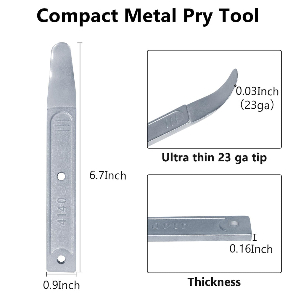 BFXM 4140 pry tool close-up of curved tip for precise panel access