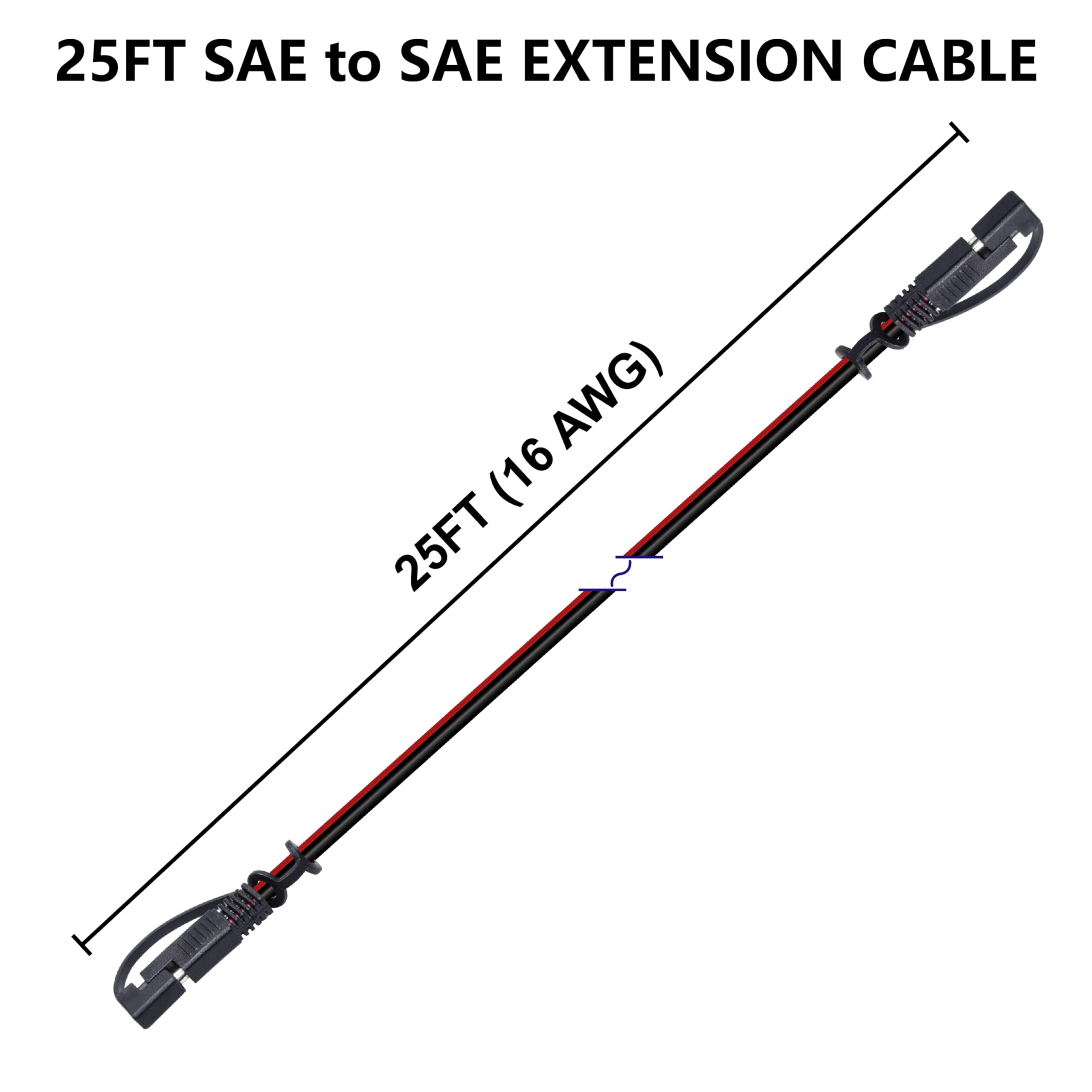 BFXM coiled 25ft cable showing full length and flexible reach benefit