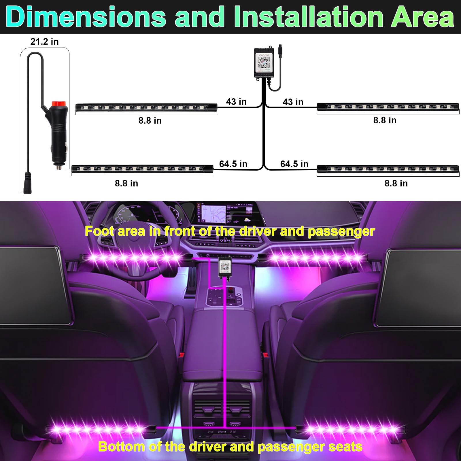 bfxm close-up of LED strip beads showing even brightness benefit