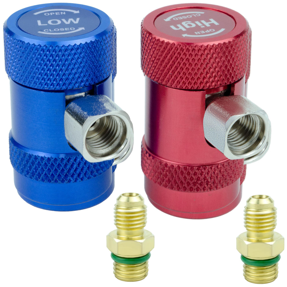 BFXM adapter front view showing compact durable coupler and benefit of quick setup