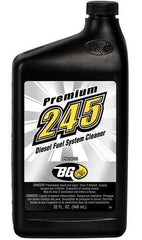 BG 245 front label showing product and benefits for injector cleaning