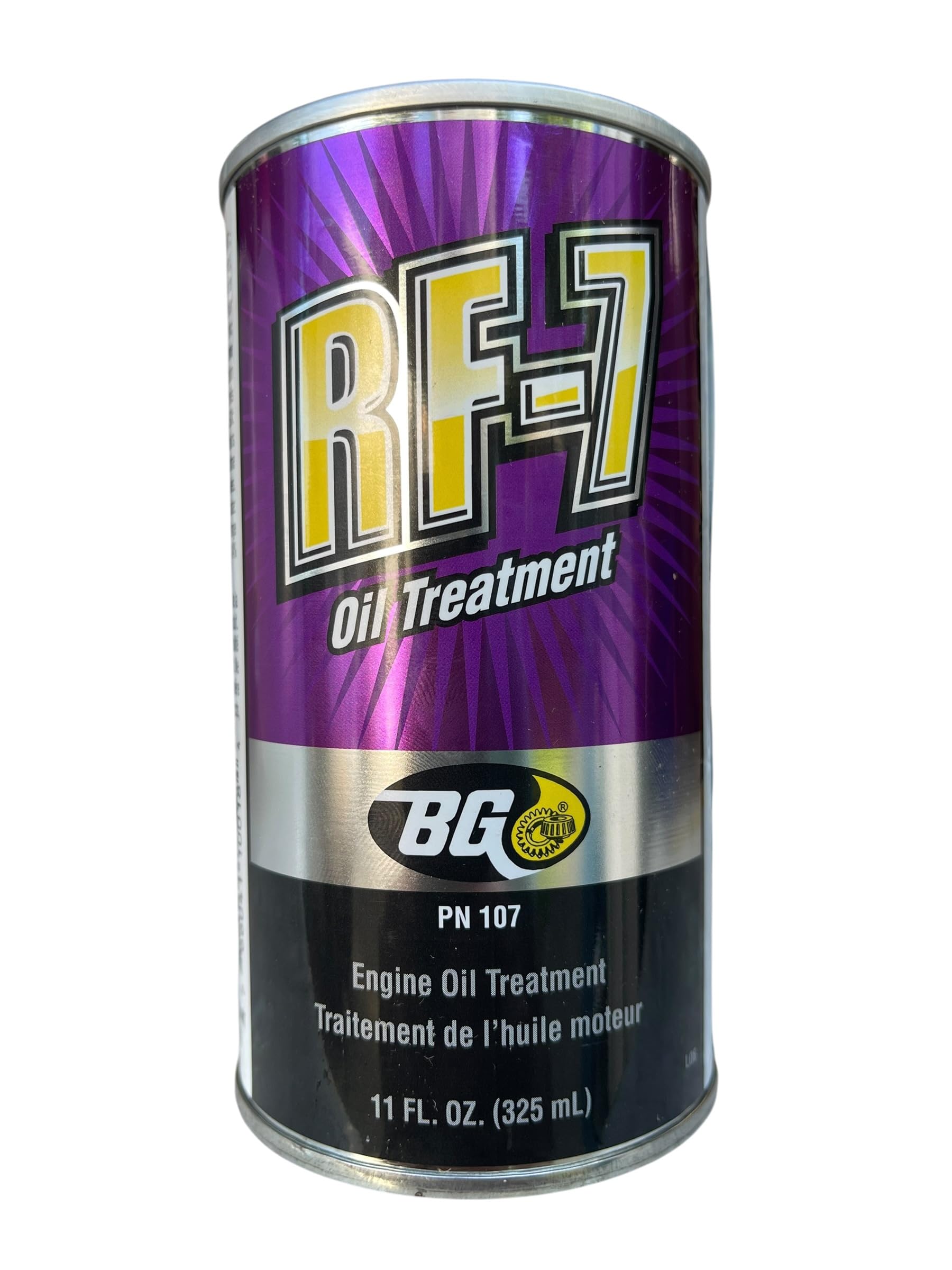 BG RF7 front can showing full 11oz packaging and professional-grade finish