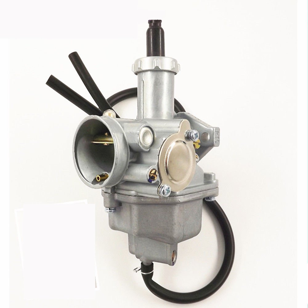 BH-Motor carburetor front view showing inlet ports and mounting flanges, improves fit accuracy